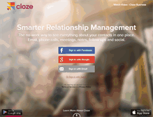 Tablet Screenshot of cloze.com